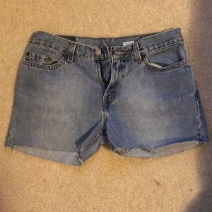 Levi cutoff shorts